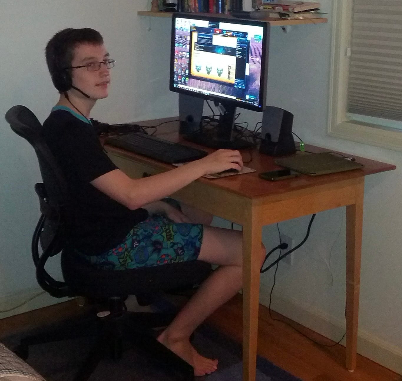 Blast from 2014 - Desks for Xander and Mitchell