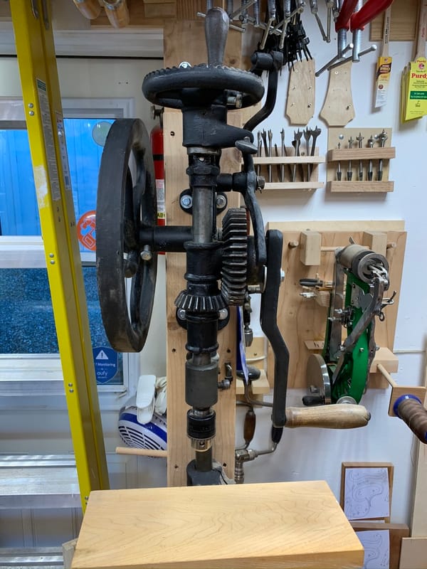 Blast from 2020 - Hand Crank Drill Press